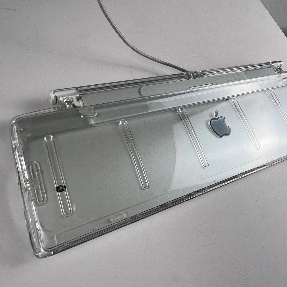 Apple Pro Keyboard M7803 USB Wired Black Clear Jelly Vintage Mac Accessory